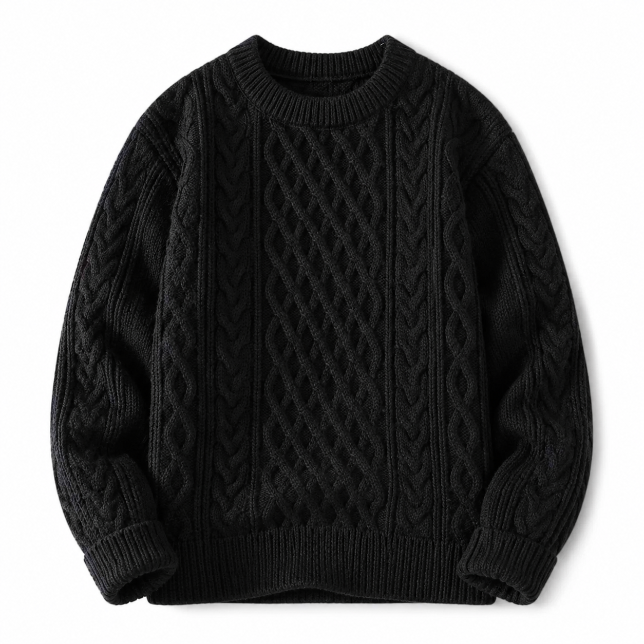 Men’s Cable Knit Wool Jumper