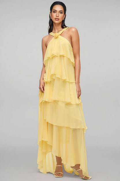 Lace Embroidered Mermaid Silhouette Maxi Dress With Fitted Bodice and Flared Hem, product image 03.