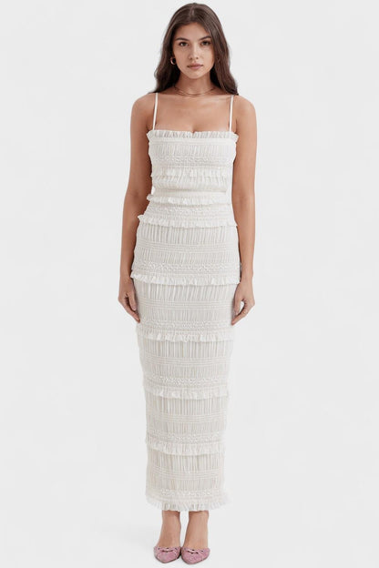 Maxi Dress With Long Skirt Straight Hem and Regular Fit, product image 01.