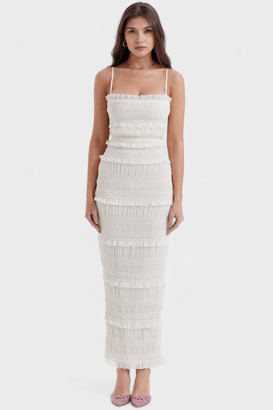Maxi Dress With Long Skirt Straight Hem and Regular Fit, product image 01.